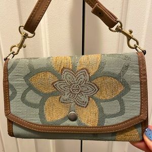 Danny K. Tapestry Floral Crossbody Bag/Wallet